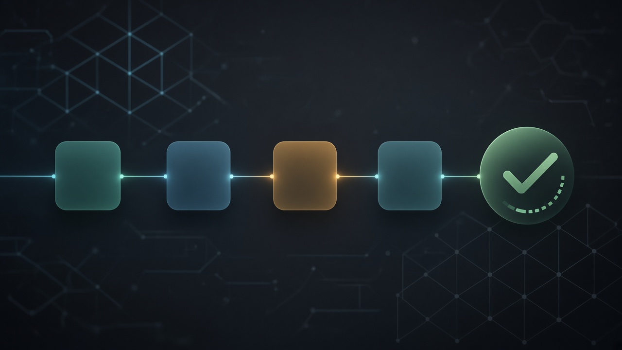 Green CI pipeline with verification check